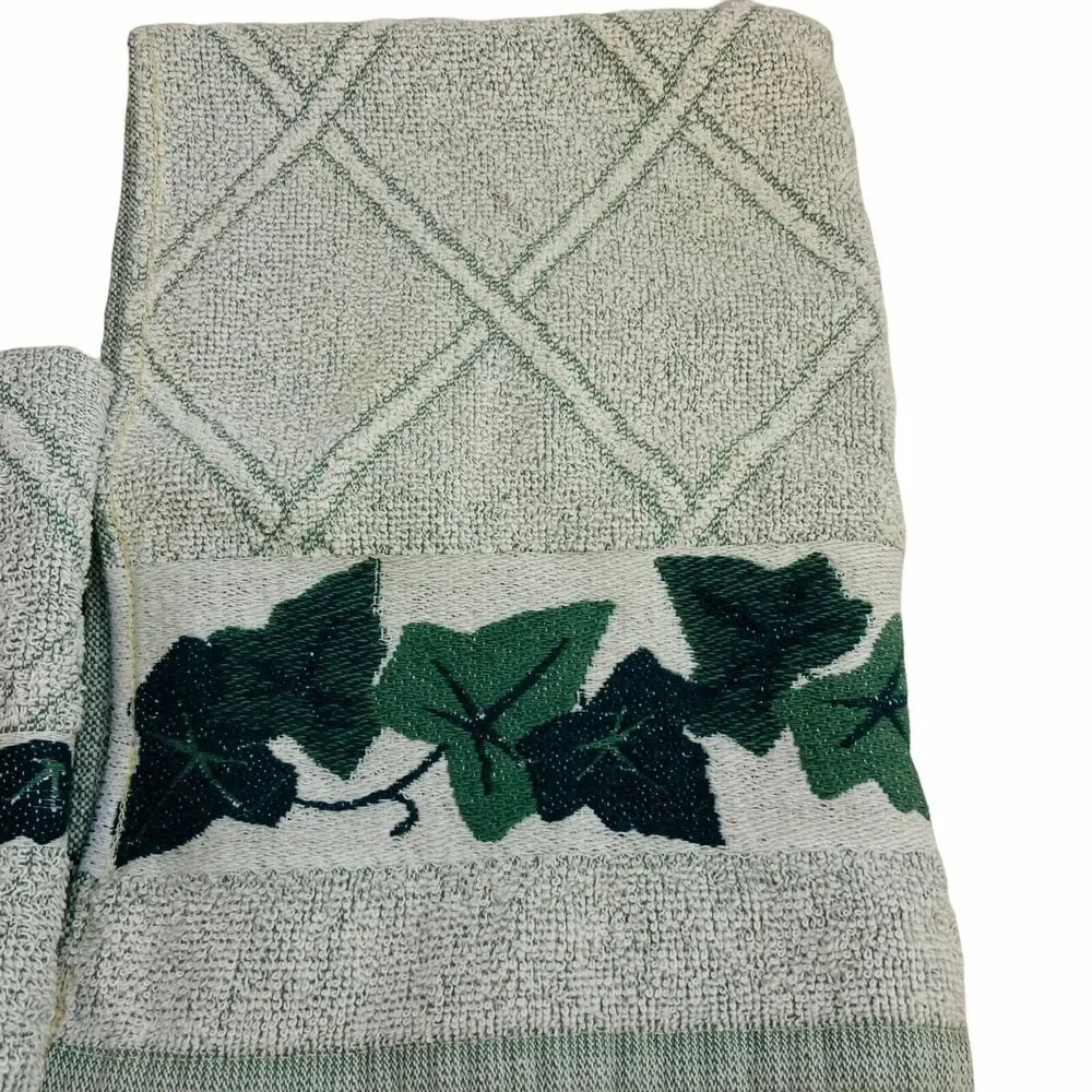 #4332 Santens VTG cotton hand and wash towels